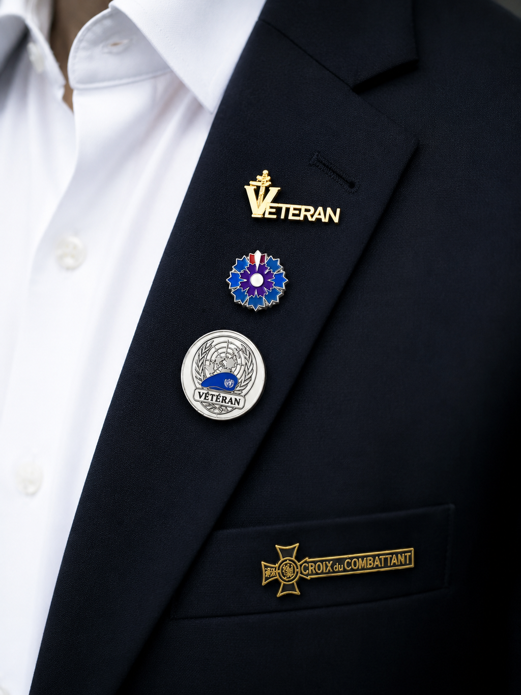 Broche Vétéran ONU – Symbole d'engagement et de mémoire