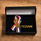 BROCHE « LE VÉTÉRAN » – FINITION OR