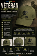 CASQUETTE VÉTÉRAN VERTE