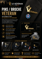 BROCHE « LE VÉTÉRAN » – FINITION OR
