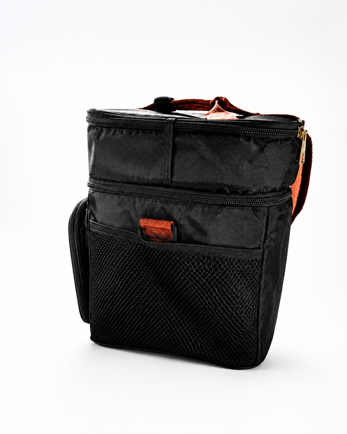 GLACIÈRE noire ISOTHERME DOUBLE COMPARTIMENT – 12 L