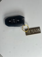Porte-clés VÉTÉRAN – Plaque Métal Premium OR