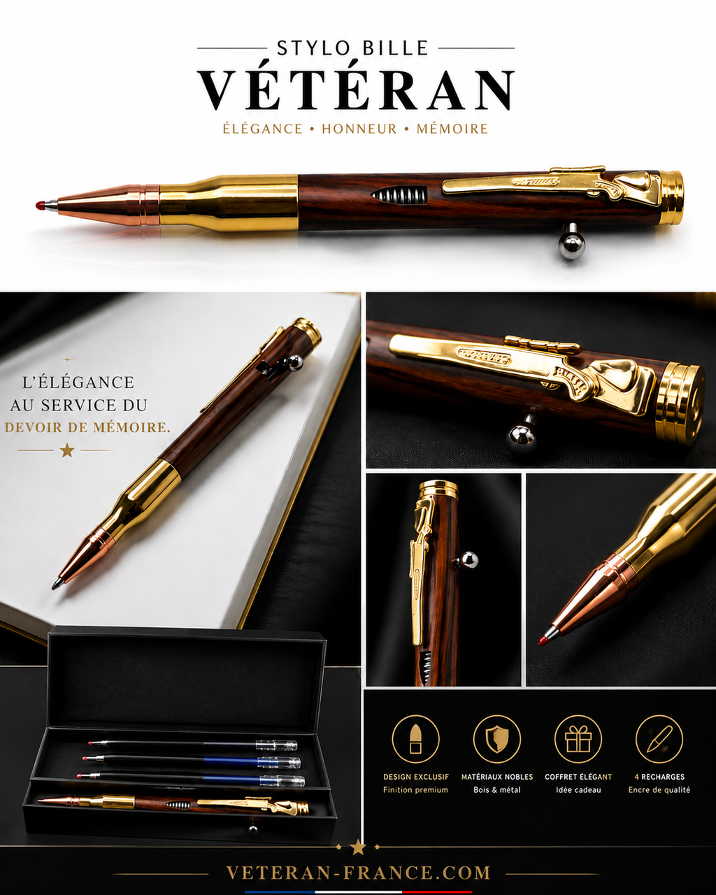 Stylo bille – Sélection VÉTÉRAN FRANCE