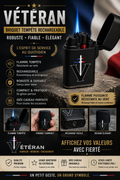 🇫🇷 BRIQUET TEMPÊTE RECHARGEABLE VÉTÉRAN 🇫🇷