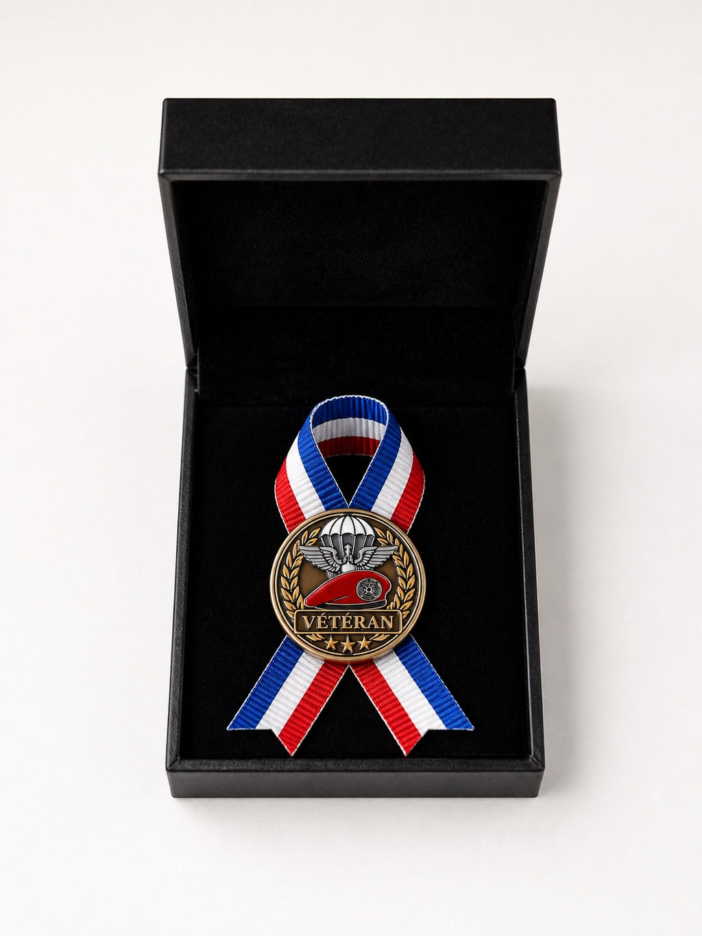 🇫🇷 Broche Vétéran – Béret Rouge