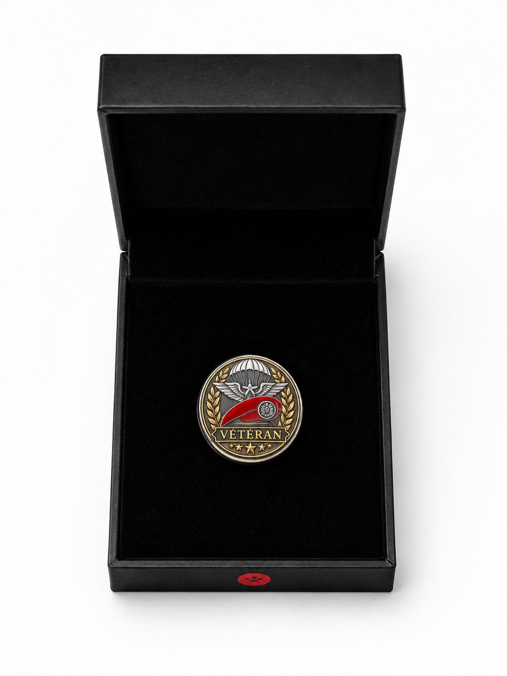 🇫🇷 Broche Vétéran – Béret Rouge