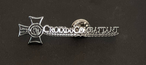 BROCHE « CROIX DU COMBATTANT » ARGENTÉE