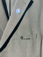 BROCHE VÉTÉRAN – ACIER INOXYDABLE ARGENTÉ