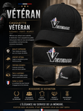 CASQUETTE NOIRE VÉTÉRAN Élégance • Fierté • Respect