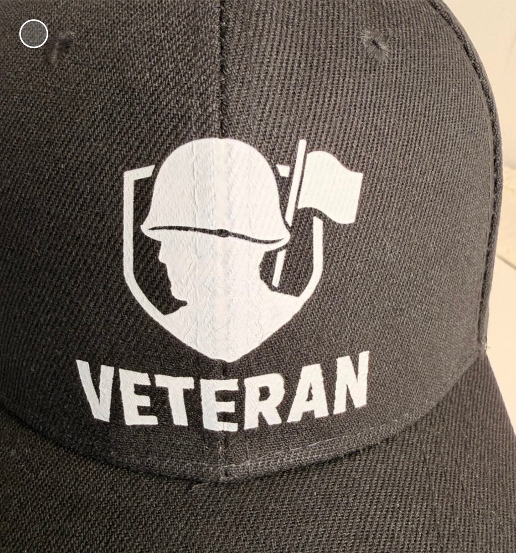 CASQUETTE NOIRE VÉTÉRAN