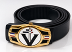 CEINTURE VÉTÉRAN – BOUCLE MÉTAL DORÉE