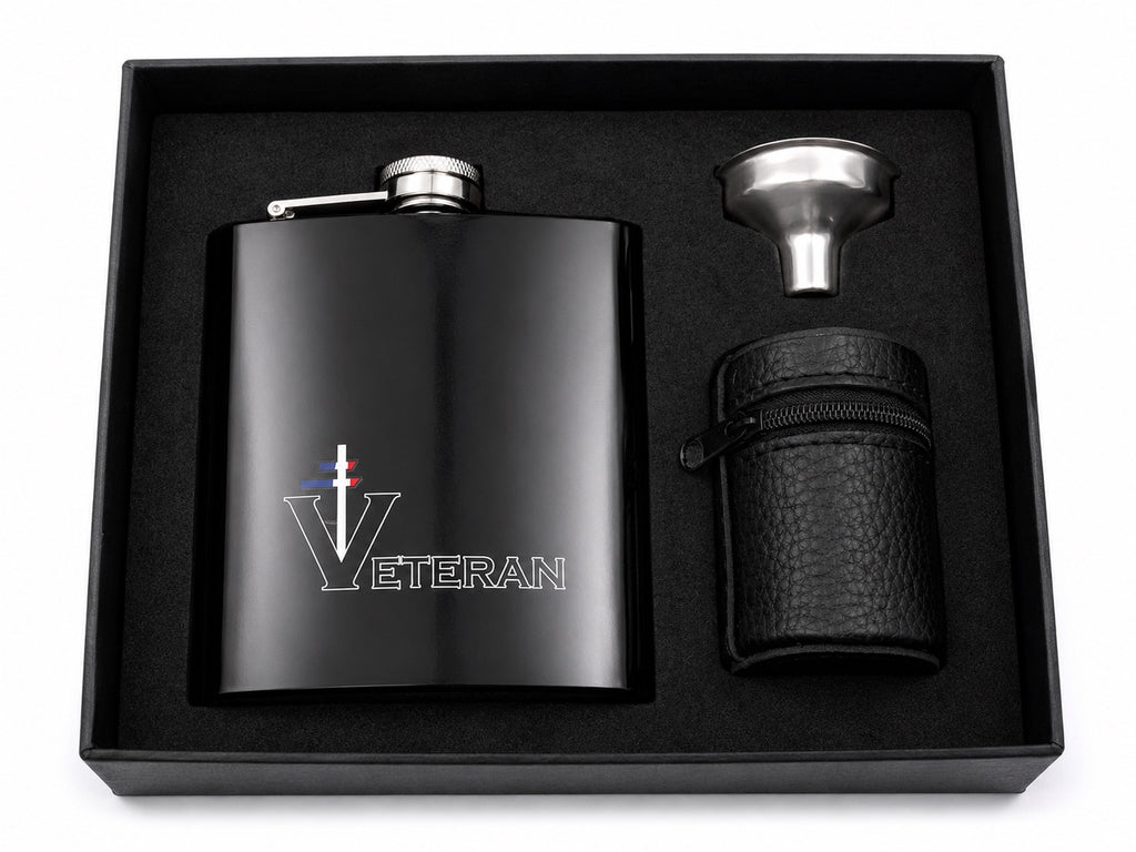 COFFRET FLASQUE VÉTÉRAN