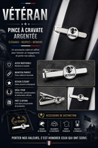 PINCE À CRAVATE VÉTÉRAN Argent