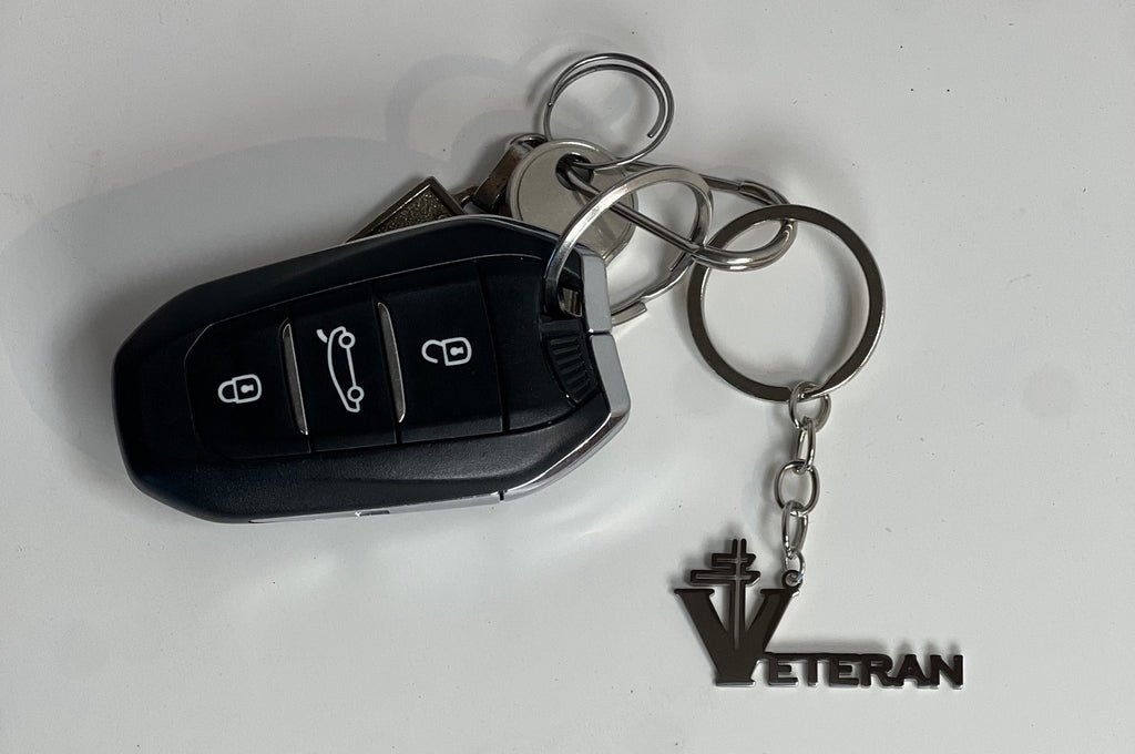 Porte-clés « Vétéran » – Édition Métal ARGENT