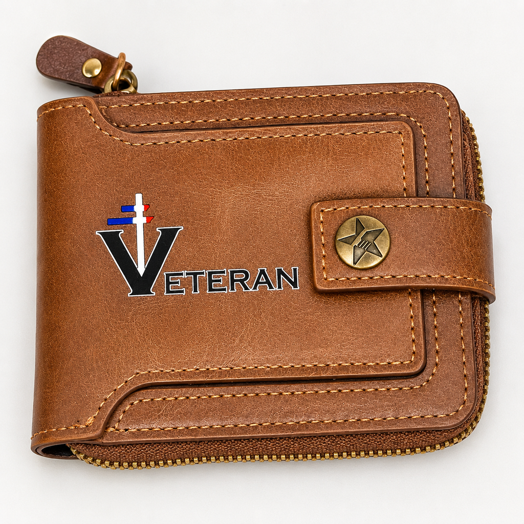 PORTEFEUILLE VÉTÉRAN MARRON